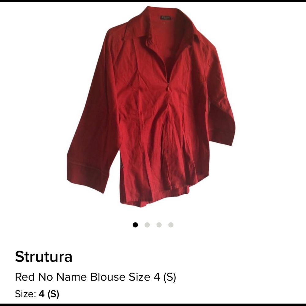 Long sleeve blouse with zipper